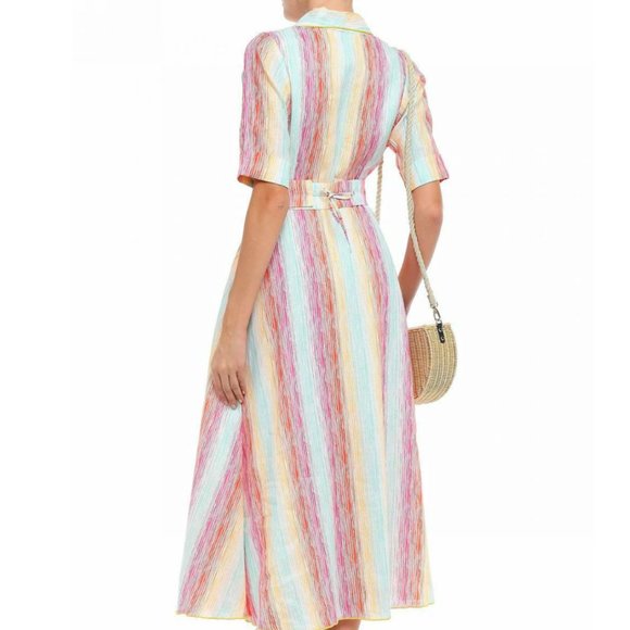 Gül Hürgel Rainbow Striped Midi Dress - Picture 3 of 6